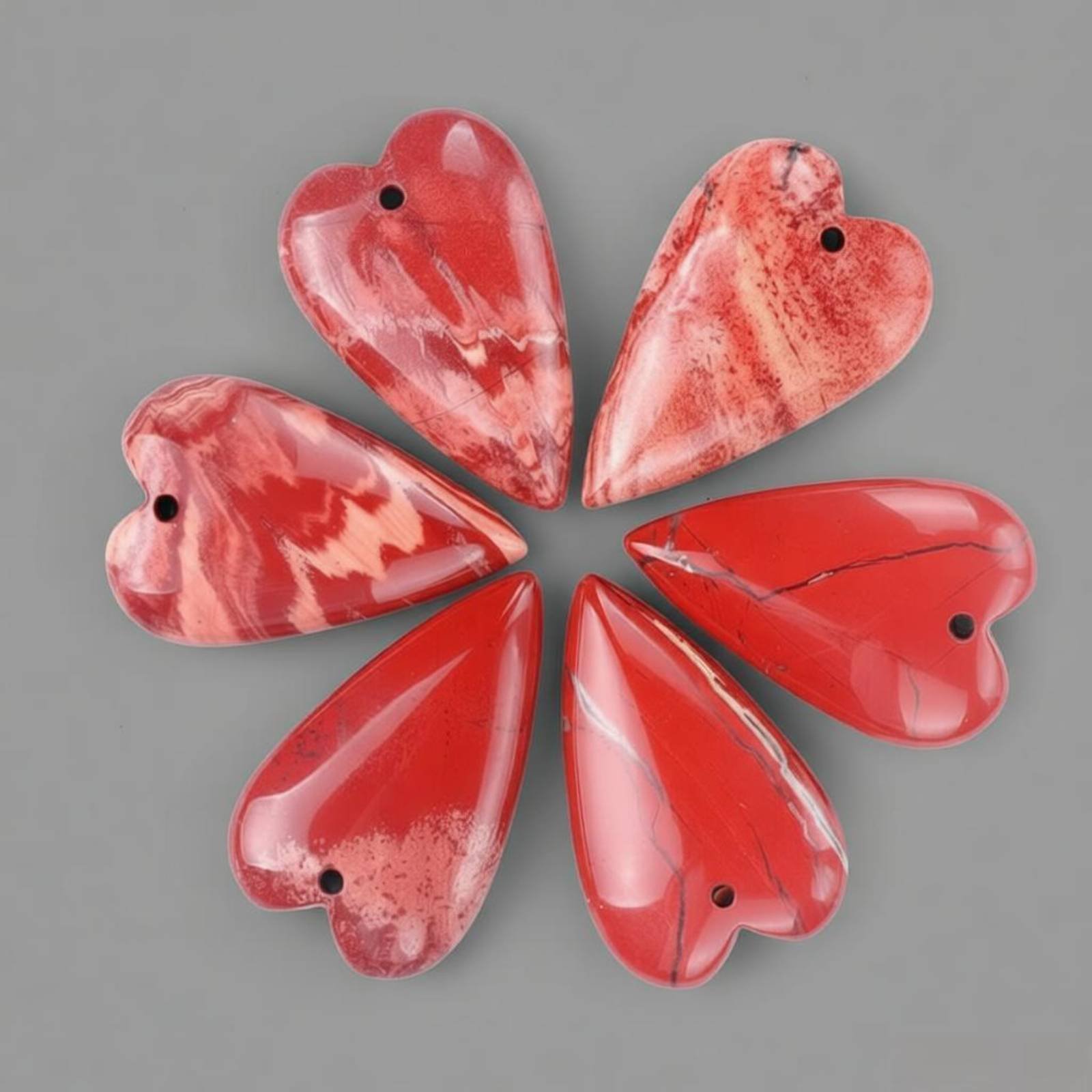 Heart Shaped Stone Drop Bulk P - Jewelry Making Using Beads บทวิจารณ์และราคา