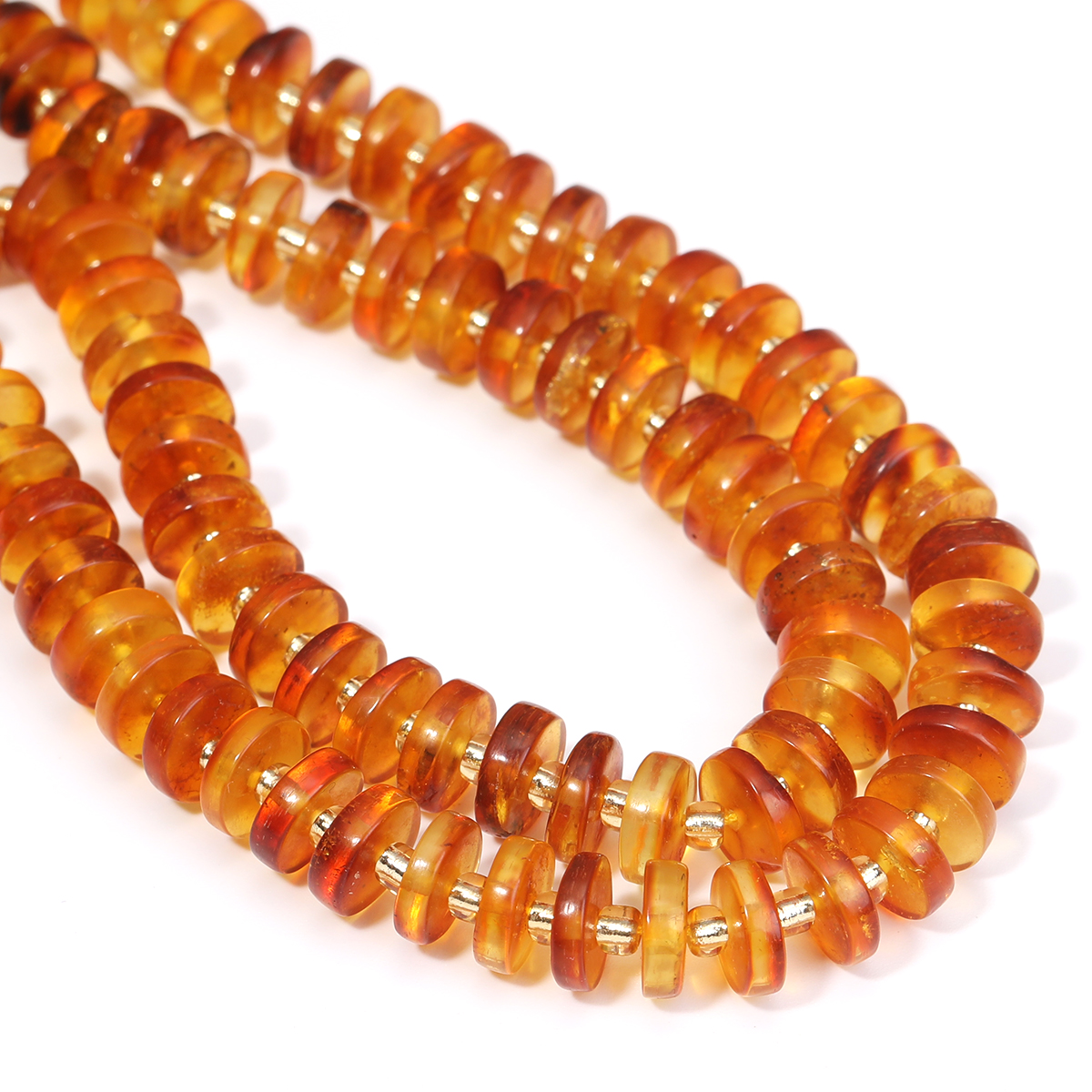 Round Piece Genuine Amber Beea - Jewelry Making Using Beads บทวิจารณ์และราคา