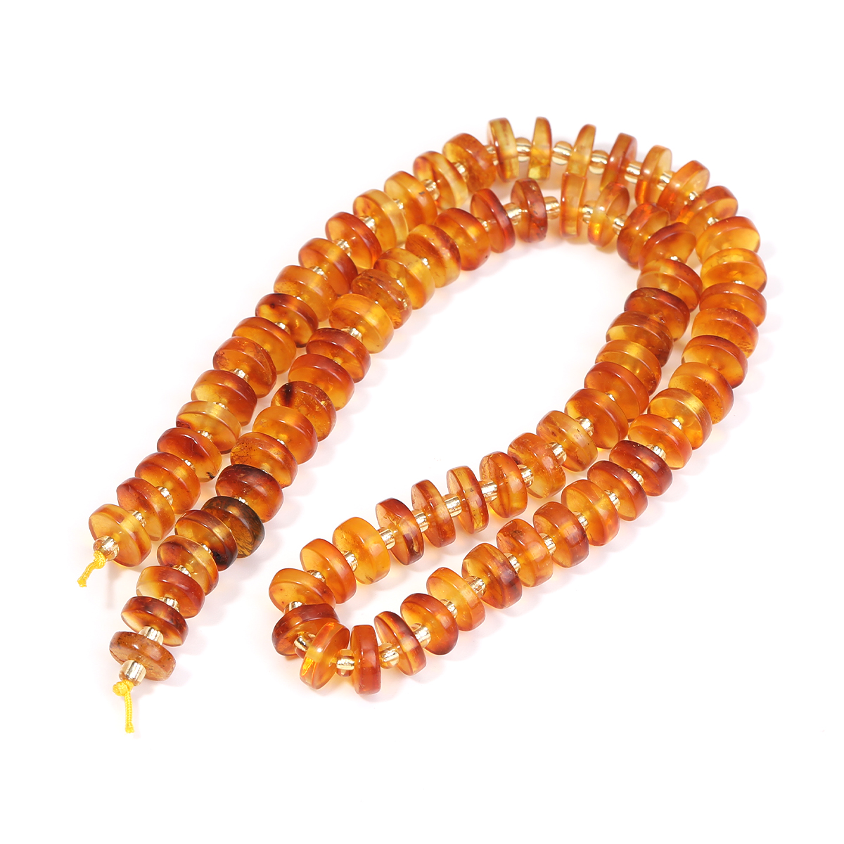 Round Piece Genuine Amber Beea - Jewelry Making Using Beads บทวิจารณ์และราคา
