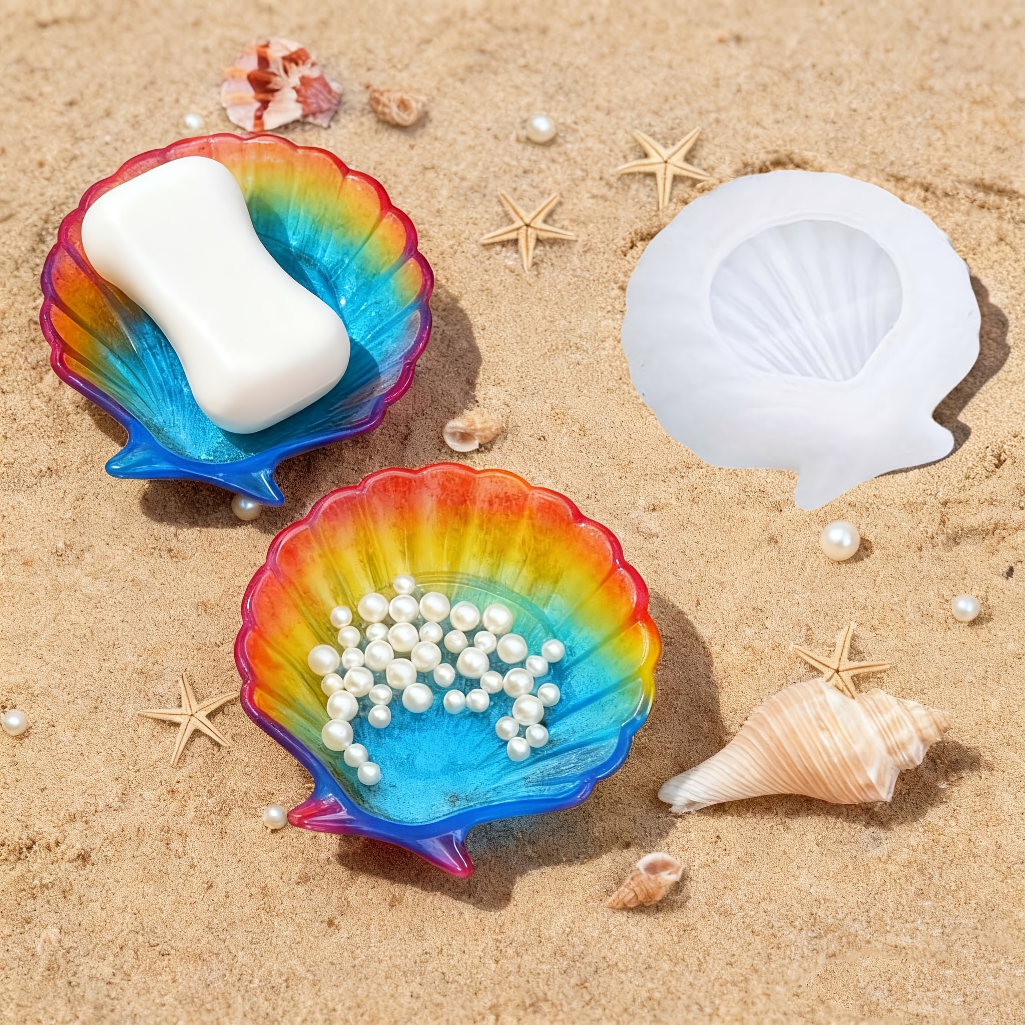 1 piece of silicone shell resi - Resin Mold Jewelry บทวิจารณ์และราคา
