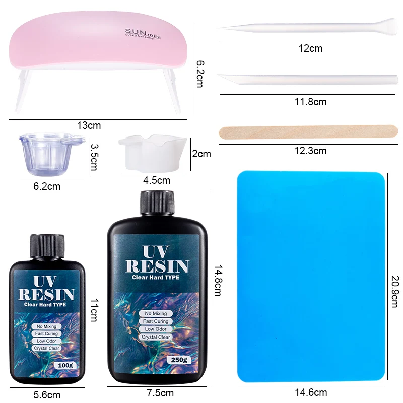 100g/250g Clear UV Resin Hard  - Resin Mold Jewelry บทวิจารณ์และราคา
