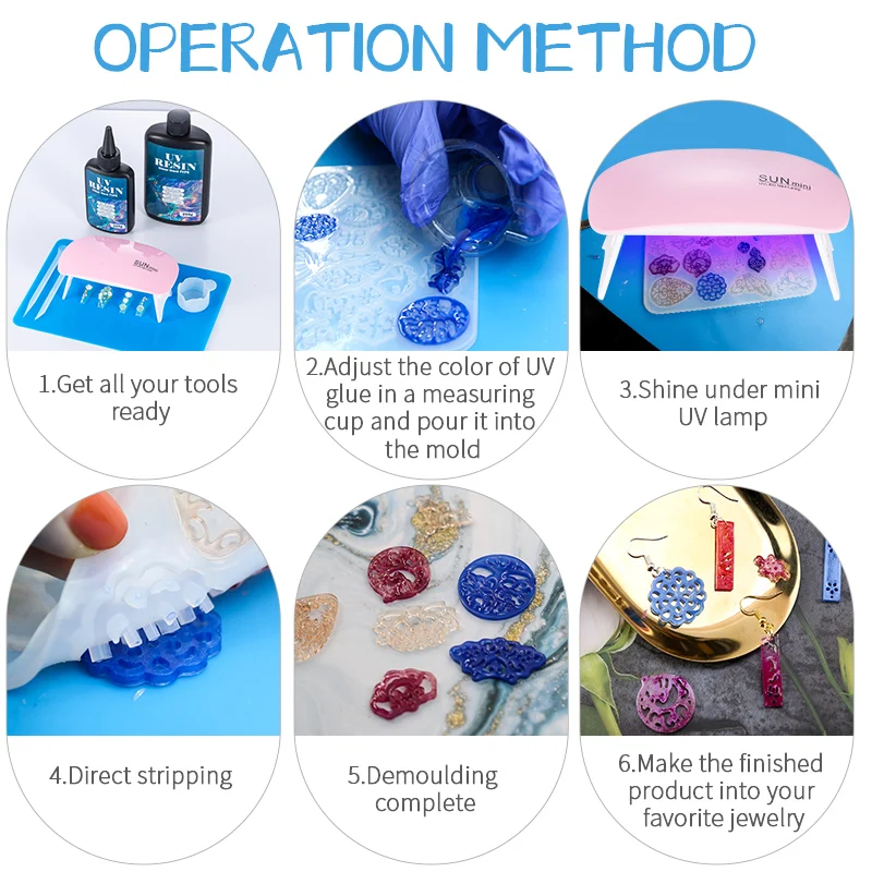 100g/250g Clear UV Resin Hard  - Resin Mold Jewelry บทวิจารณ์และราคา