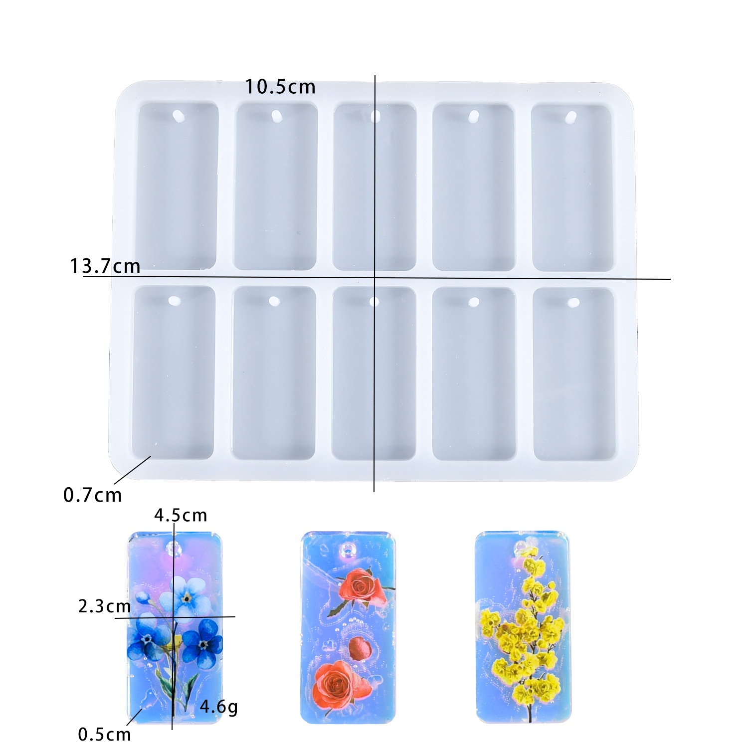 DIY epoxy resin mold 10-connec - Resin Mold Jewelry บทวิจารณ์และราคา