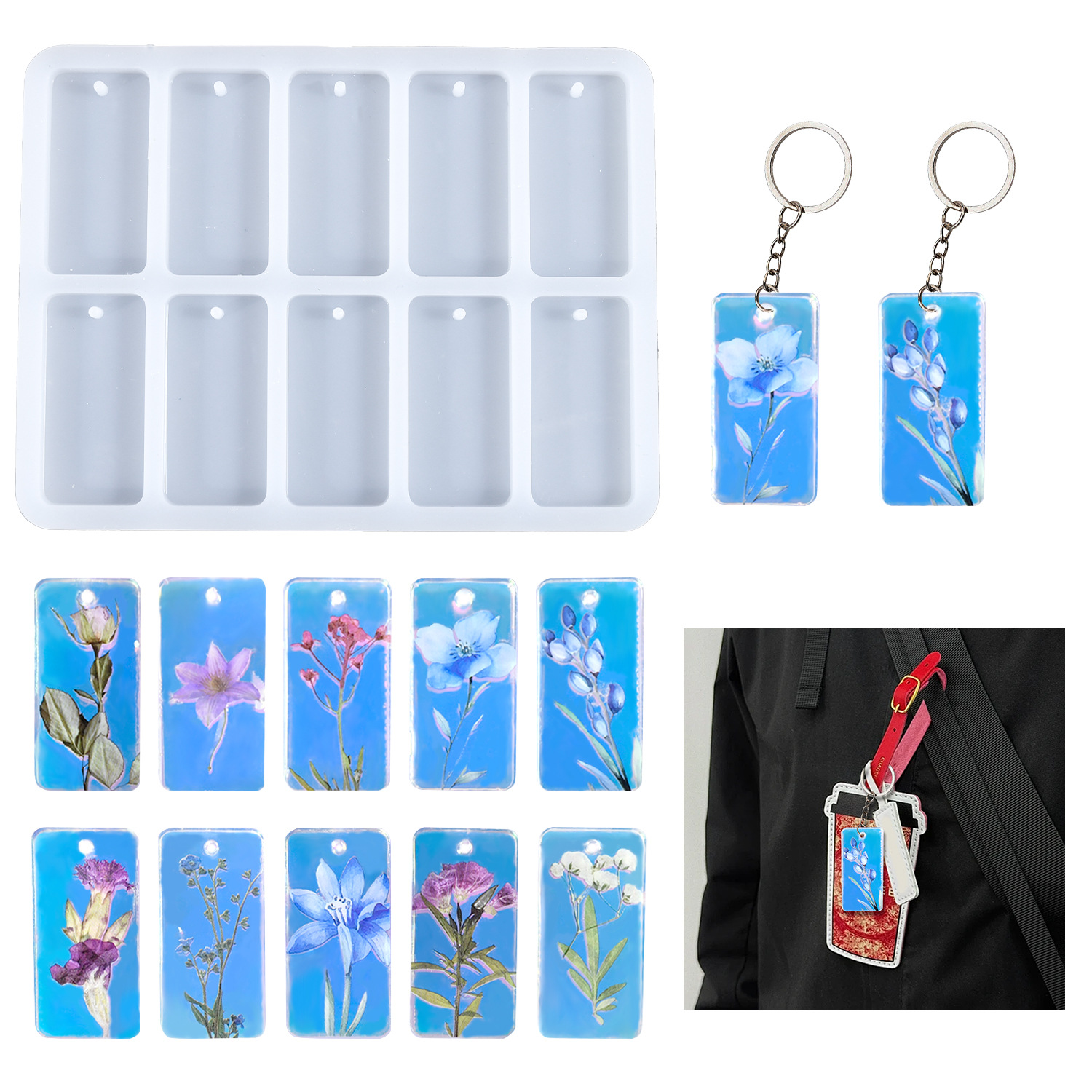 DIY epoxy resin mold 10-connec - Resin Mold Jewelry บทวิจารณ์และราคา