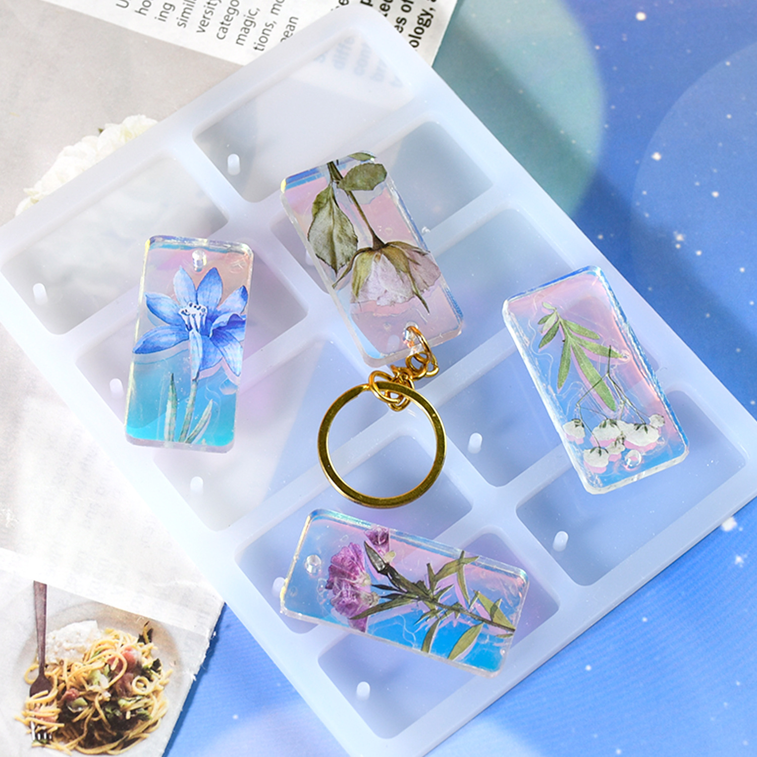 DIY epoxy resin mold 10-connec - Resin Mold Jewelry บทวิจารณ์และราคา