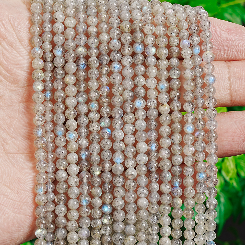Multi-use 4mm Grey Labradorite - Jewelry Making Using Beads บทวิจารณ์และราคา