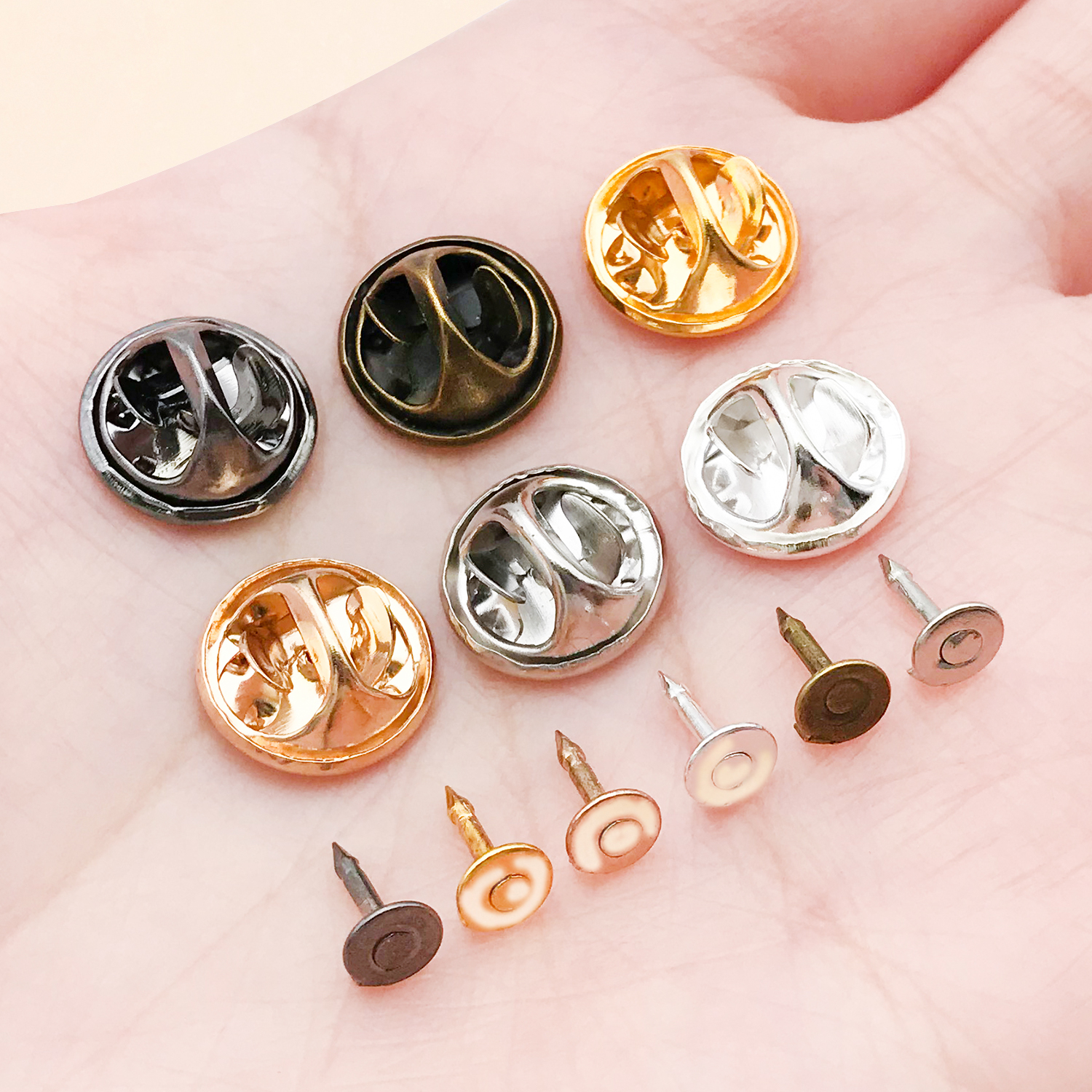 50pcs 8mm 11mm Pin+ Back Stabb - Jewelry Making Name บทวิจารณ์และราคา