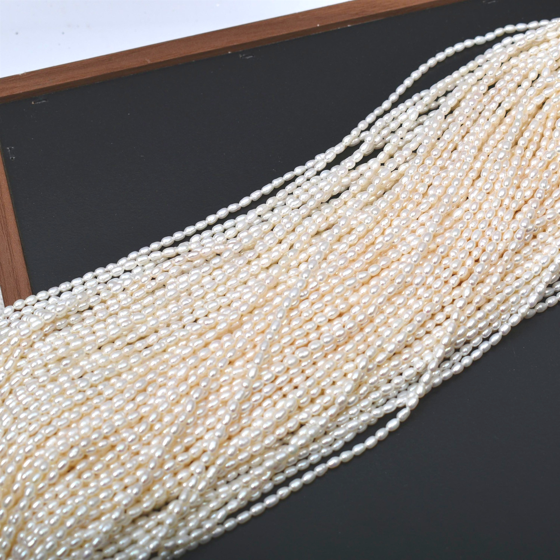 4A Radiant White Freshwater Ri - Jewelry Making The Well บทวิจารณ์และราคา