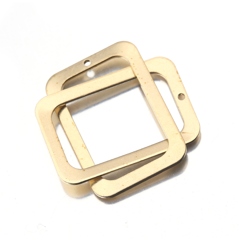 10Pcs Raw Brass Rectangle Holl - Resin Mold Jewelry บทวิจารณ์และราคา