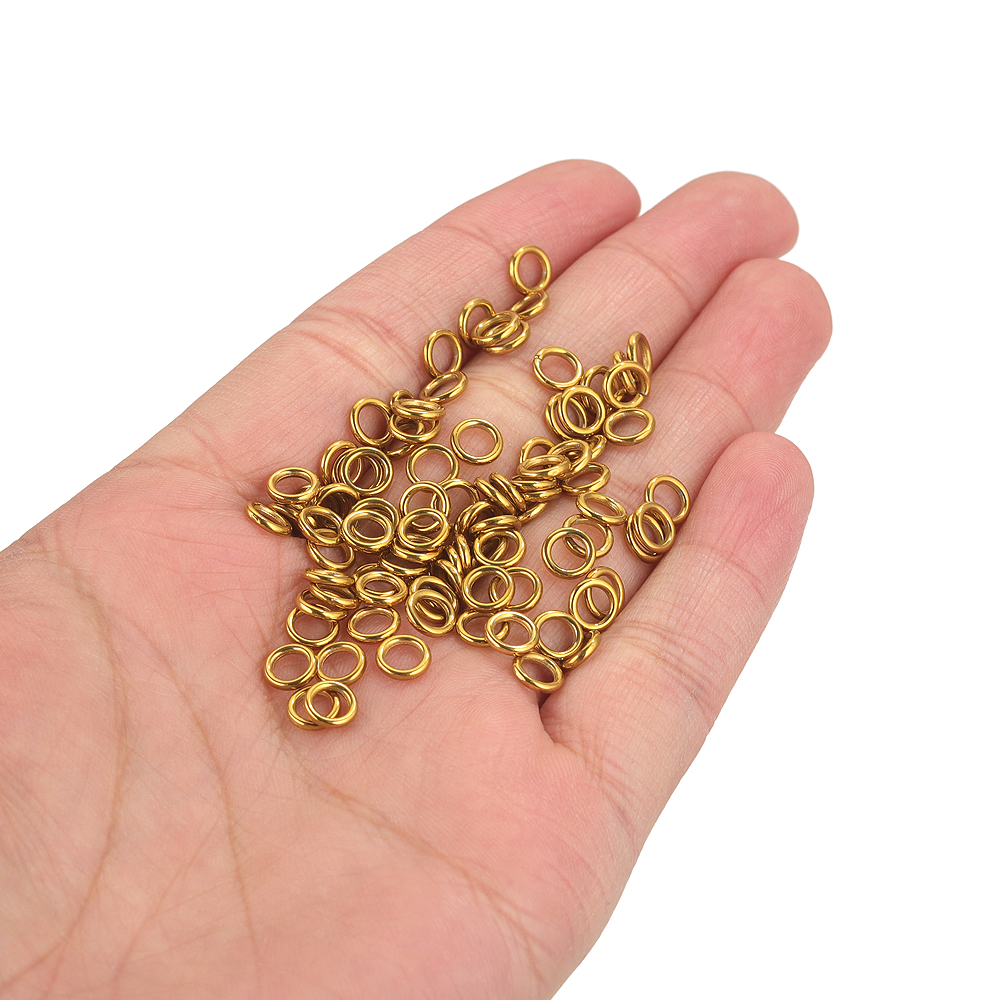 50pcs Stainless Steel O Ring G - Jewelry Making Yarn บทวิจารณ์และราคา