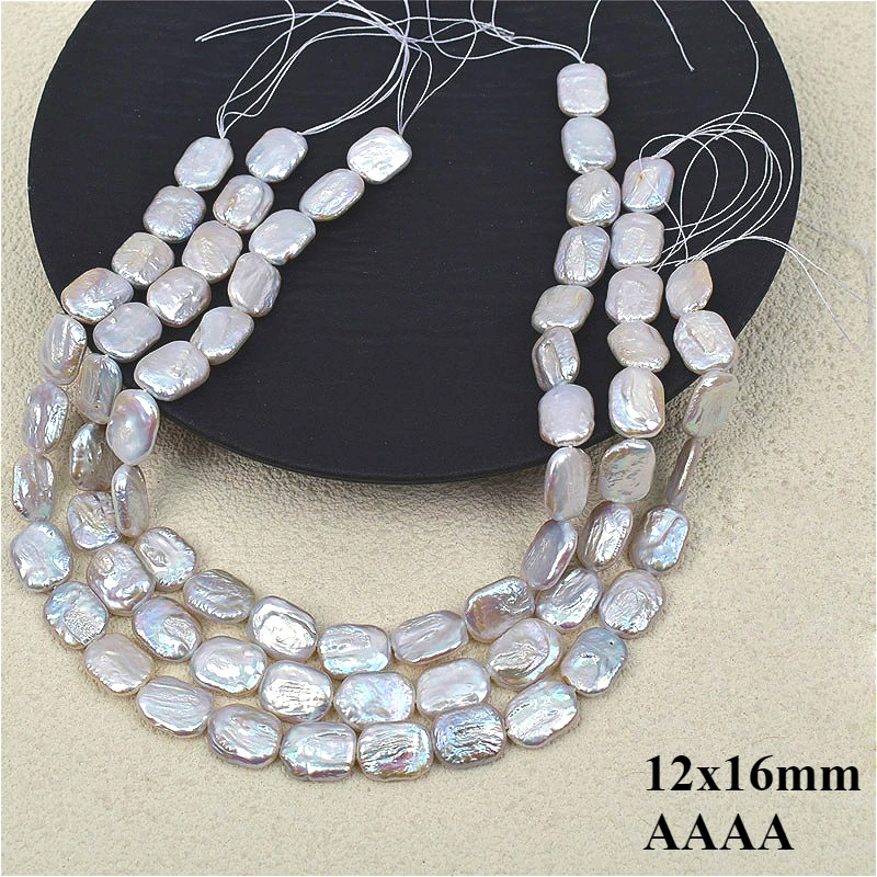 12x16mm 4A Natural Freshwater  - Jewelry Making The Well บทวิจารณ์และราคา