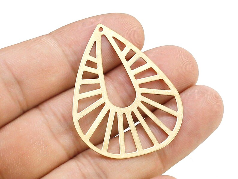 10pcs Filigree Teardrop Pendan - Jewelry Making Hammer บทวิจารณ์และราคา