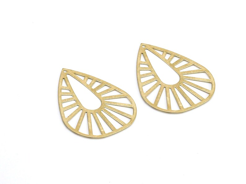 10pcs Filigree Teardrop Pendan - Jewelry Making Hammer บทวิจารณ์และราคา