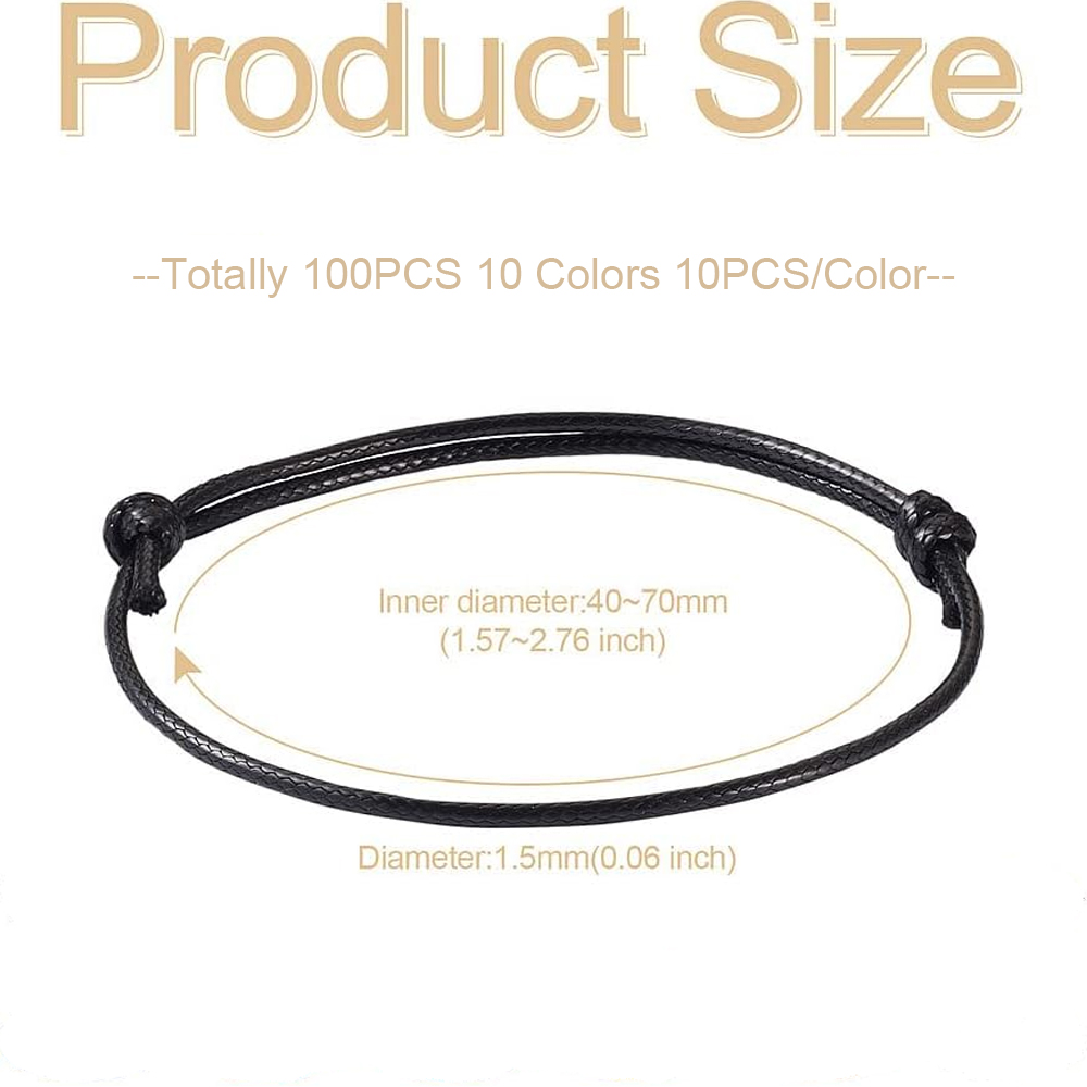 100Pcs Korean Waxed Polyester  - Jewelry Making Wax บทวิจารณ์และราคา