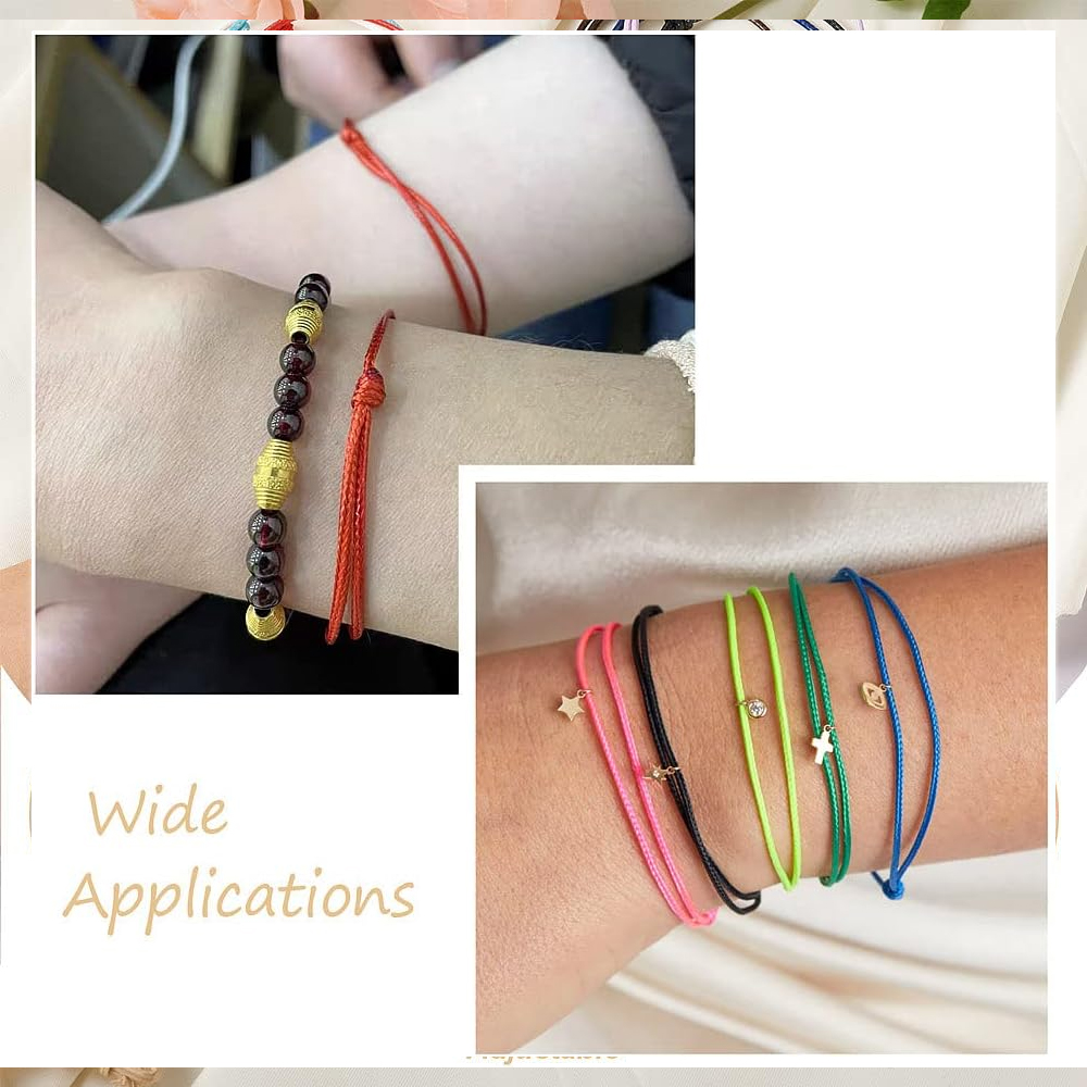 100Pcs Korean Waxed Polyester  - Jewelry Making Wax บทวิจารณ์และราคา