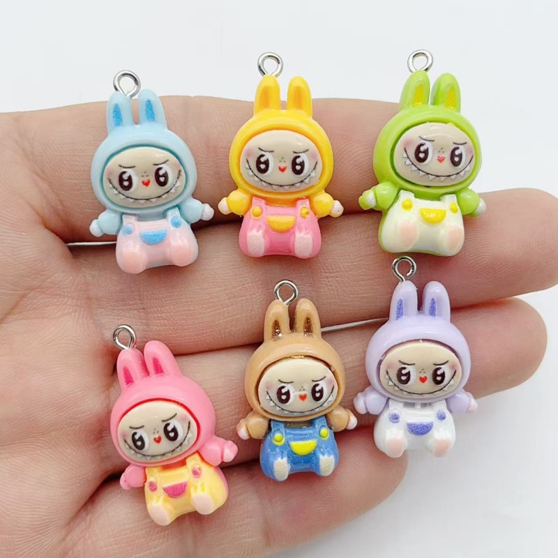 10Pcs Kawaii Rabbit Strawberry - Jewelry Making Resin บทวิจารณ์และราคา
