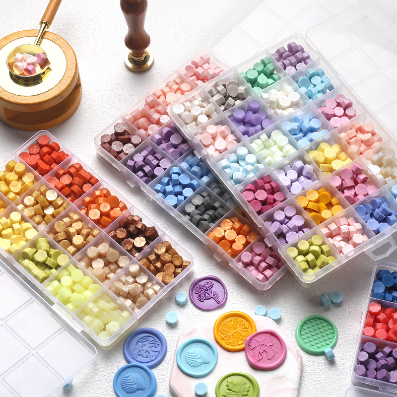 Retro Sealing Wax Beads Plant  - Jewelry Making Wax บทวิจารณ์และราคา