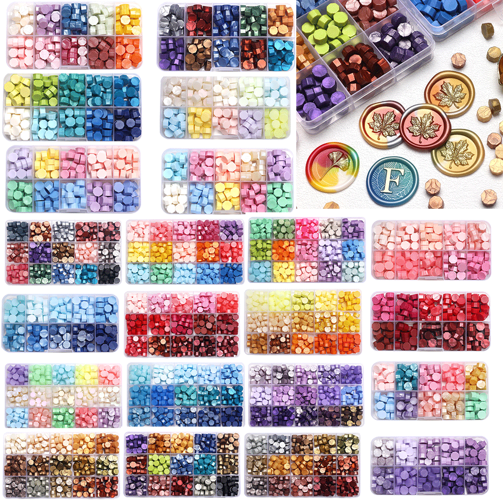 Retro Sealing Wax Beads Plant  - Jewelry Making Wax บทวิจารณ์และราคา