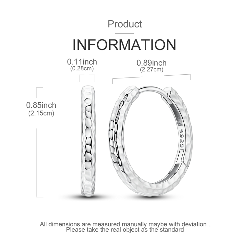 925 Sterling Silver Earrings W - Jewelry Making Hammer บทวิจารณ์และราคา