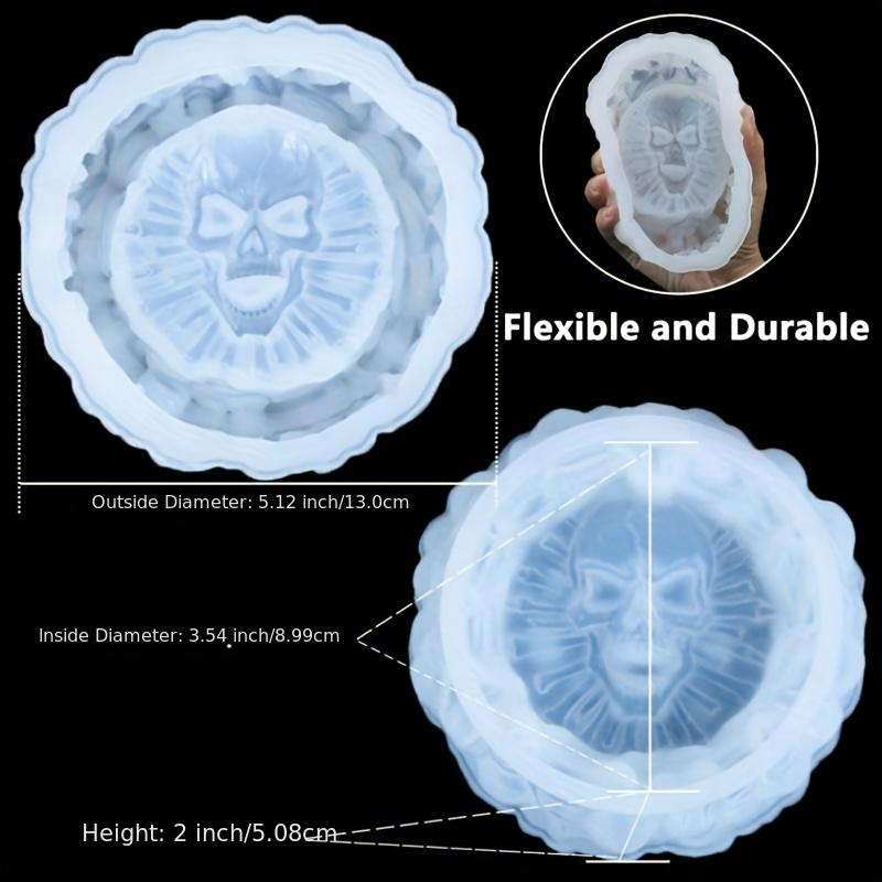 Ashtray mold, skull DIY craft  - Resin Mold Jewelry บทวิจารณ์และราคา