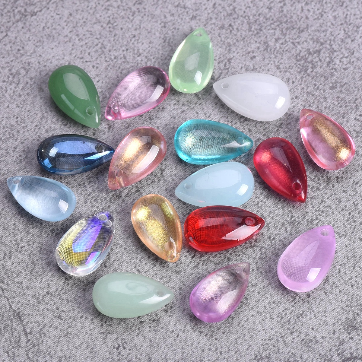 20pcs 14x8mm Teardrop Shape Cr - Jewelry Making Drill บทวิจารณ์และราคา