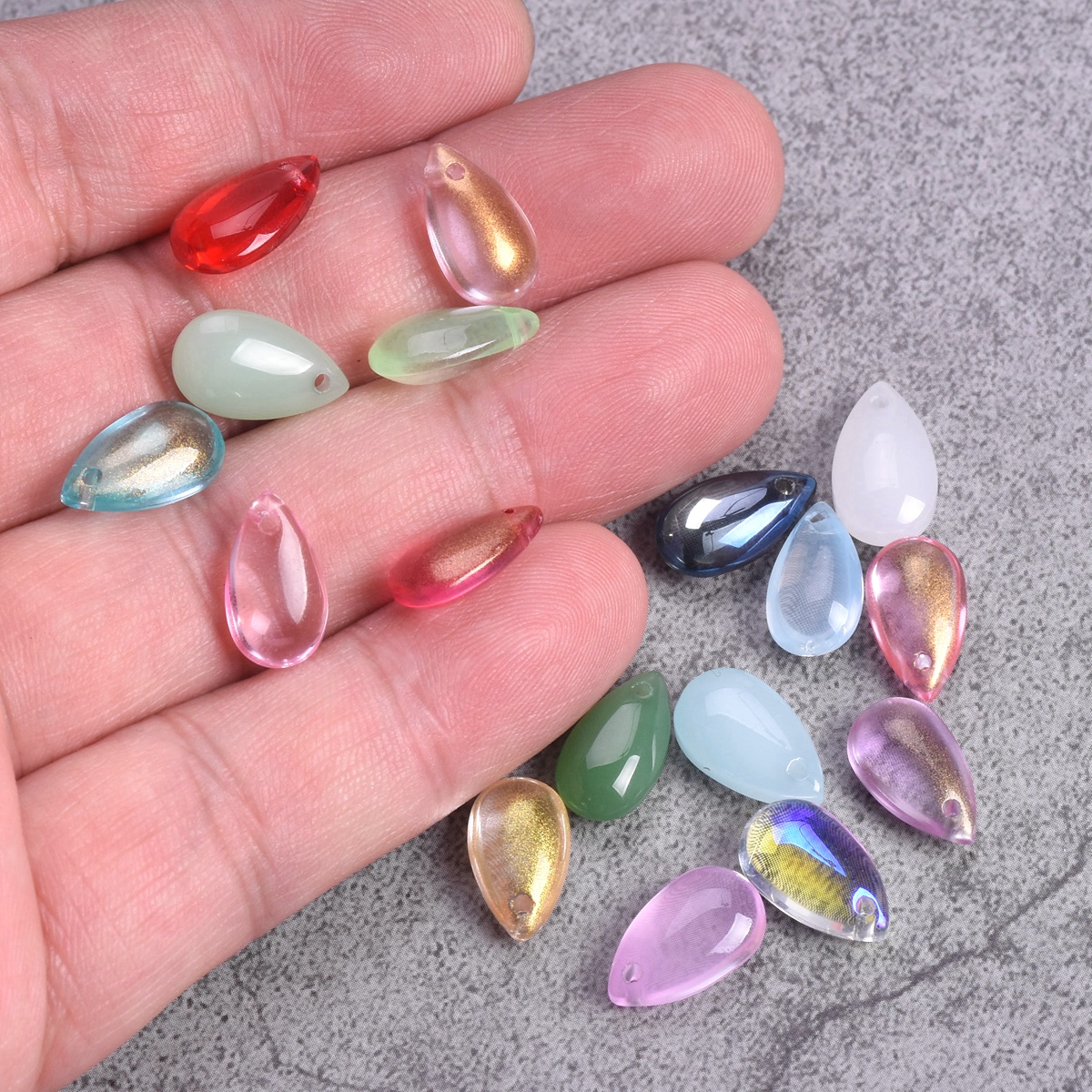 20pcs 14x8mm Teardrop Shape Cr - Jewelry Making Drill บทวิจารณ์และราคา