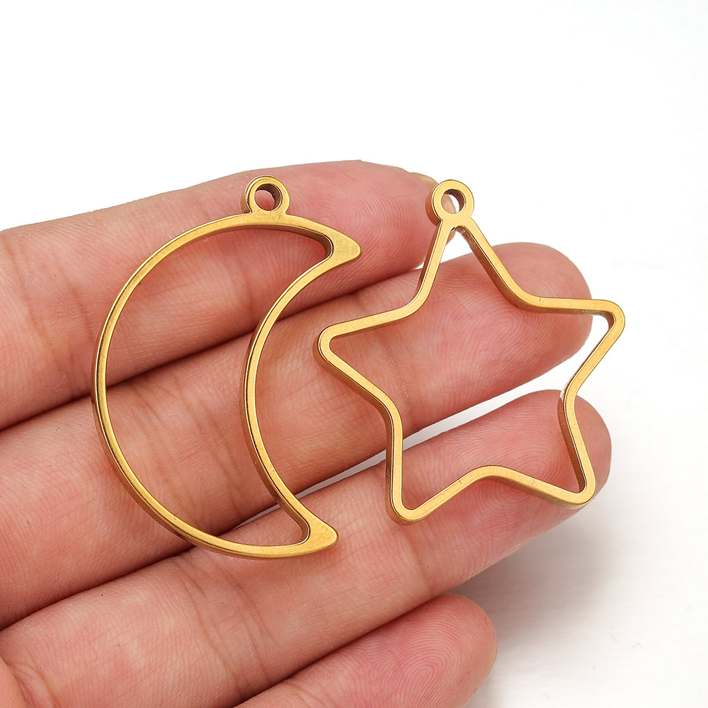 10pcs Stainless Steel Geometri - Jewelry Making Resin บทวิจารณ์และราคา