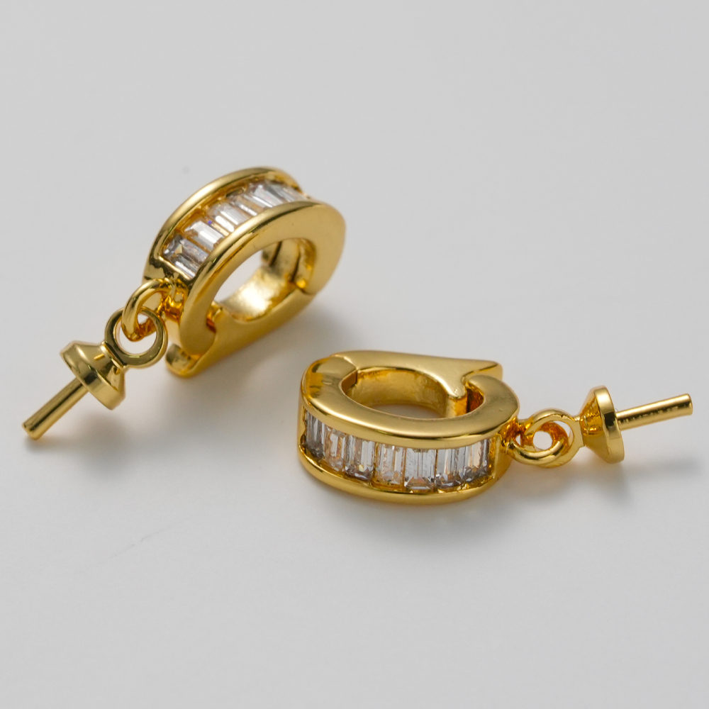 2pcs 18K Gold Plated Brass Eye - Jewelry Making Drill บทวิจารณ์และราคา