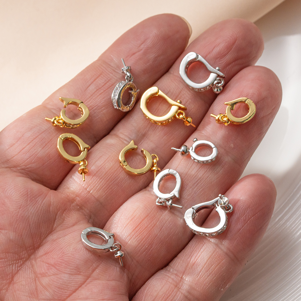 2pcs 18K Gold Plated Brass Eye - Jewelry Making Drill บทวิจารณ์และราคา