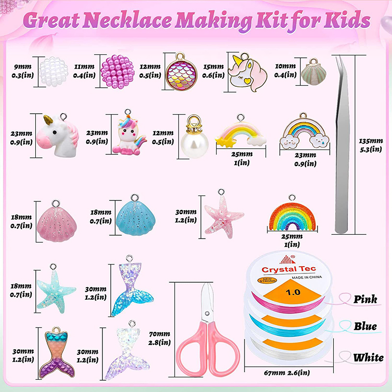 Rainbow ABS Pearl Beads Kit Gr - Jewelry Making For Kids บทวิจารณ์และราคา