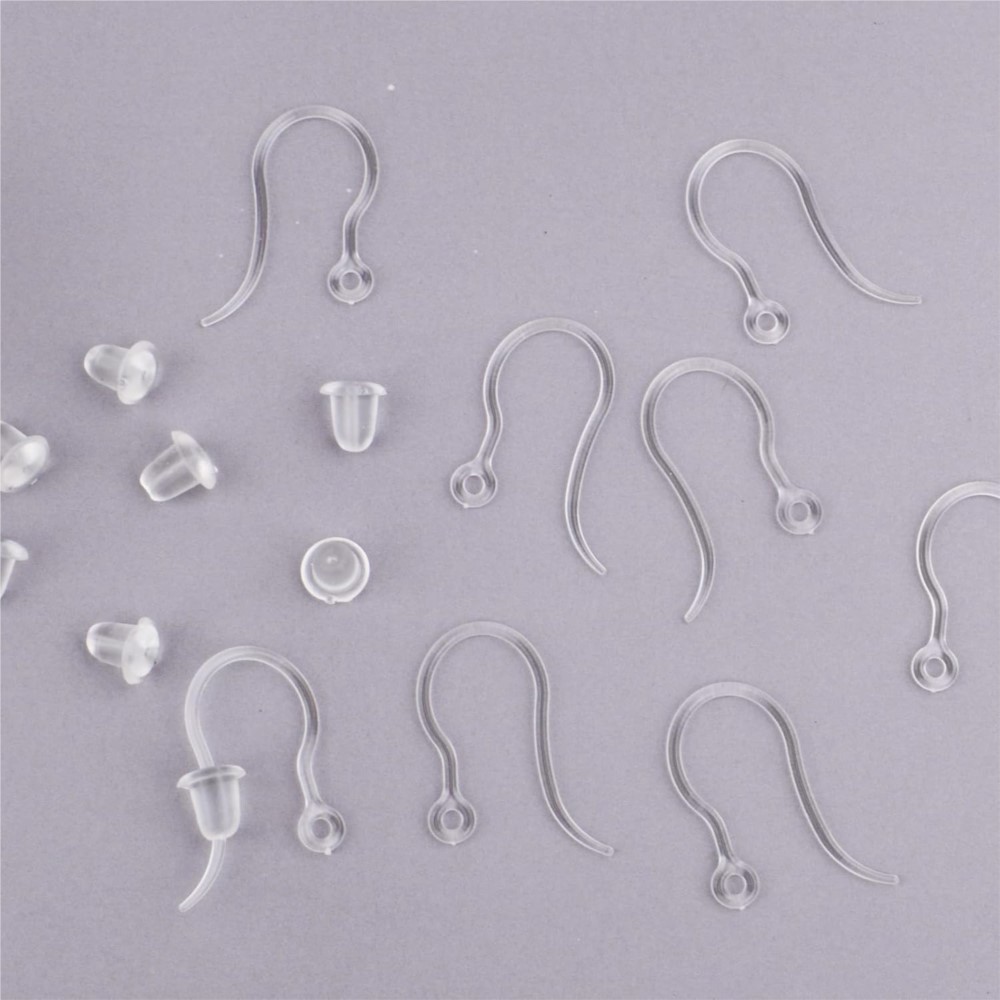 40pcs Clear Plastic Earring Ho - Jewelry Making Name บทวิจารณ์และราคา