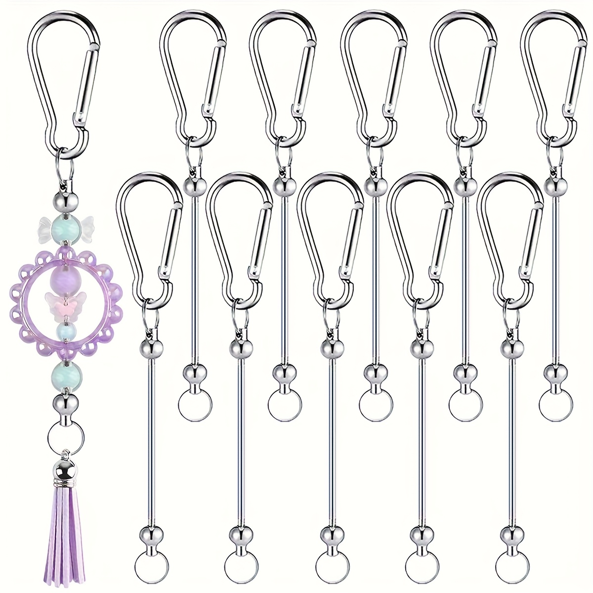 10pcs Multi-Purpose Key Rings  - Jewelry Making Using Beads บทวิจารณ์และราคา