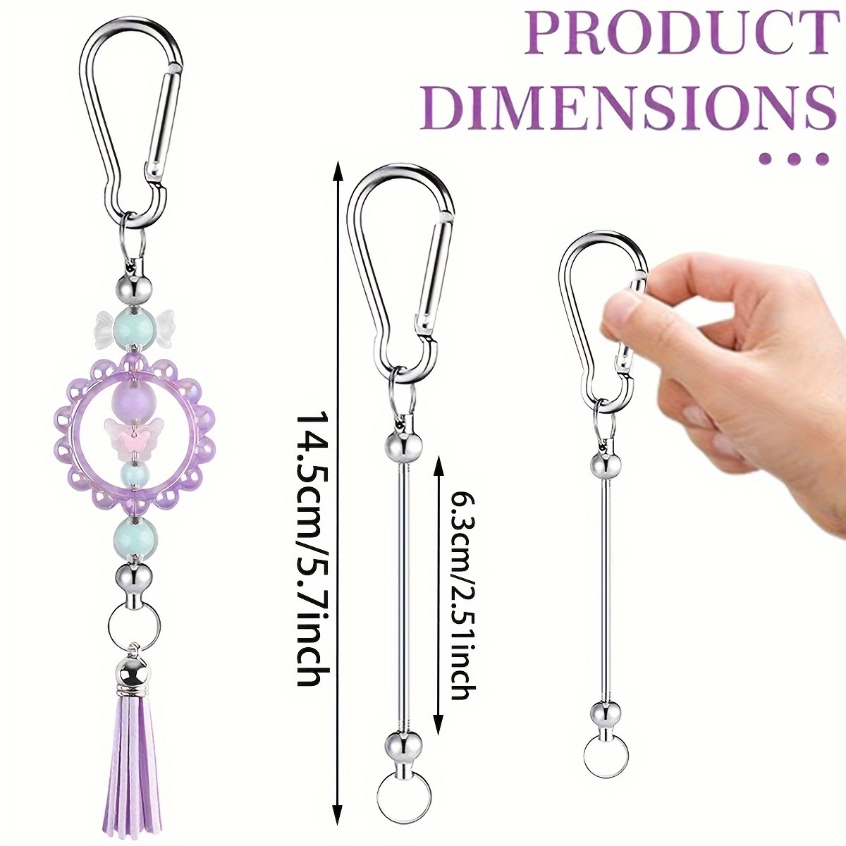 10pcs Multi-Purpose Key Rings  - Jewelry Making Using Beads บทวิจารณ์และราคา