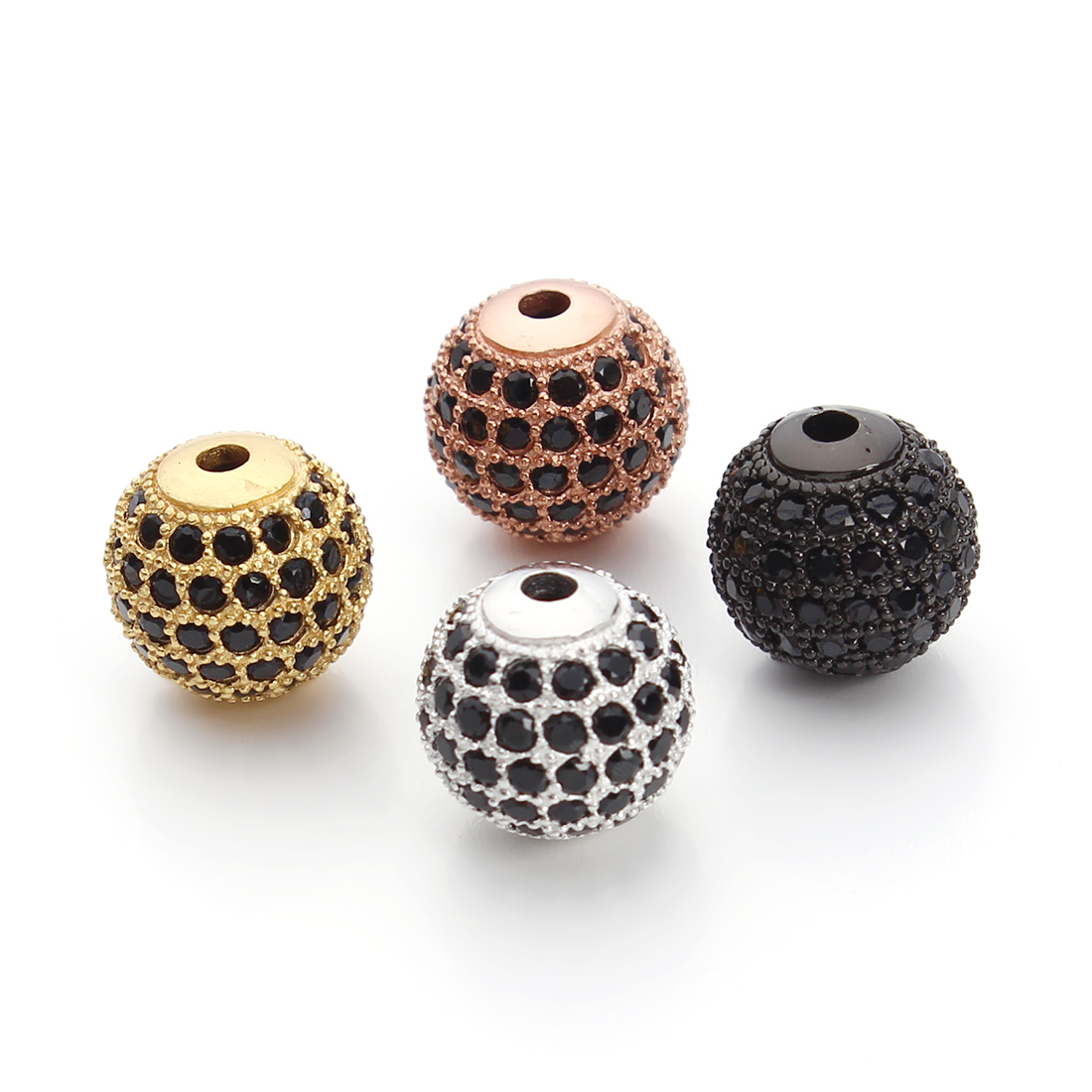 DC  2pcs/lot Copper Inlaid Zir - Jewelry Making Dc บทวิจารณ์และราคา