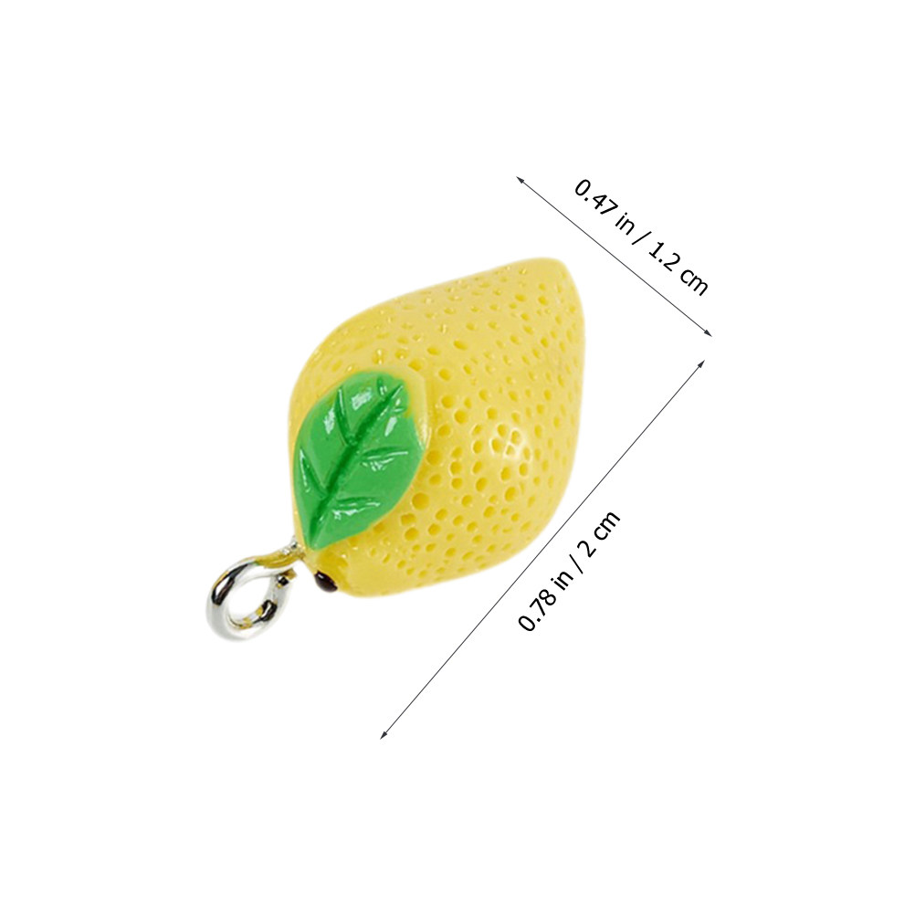 10Pcs Mini Lemon Charms Resin  - Jewelry Making Resin บทวิจารณ์และราคา
