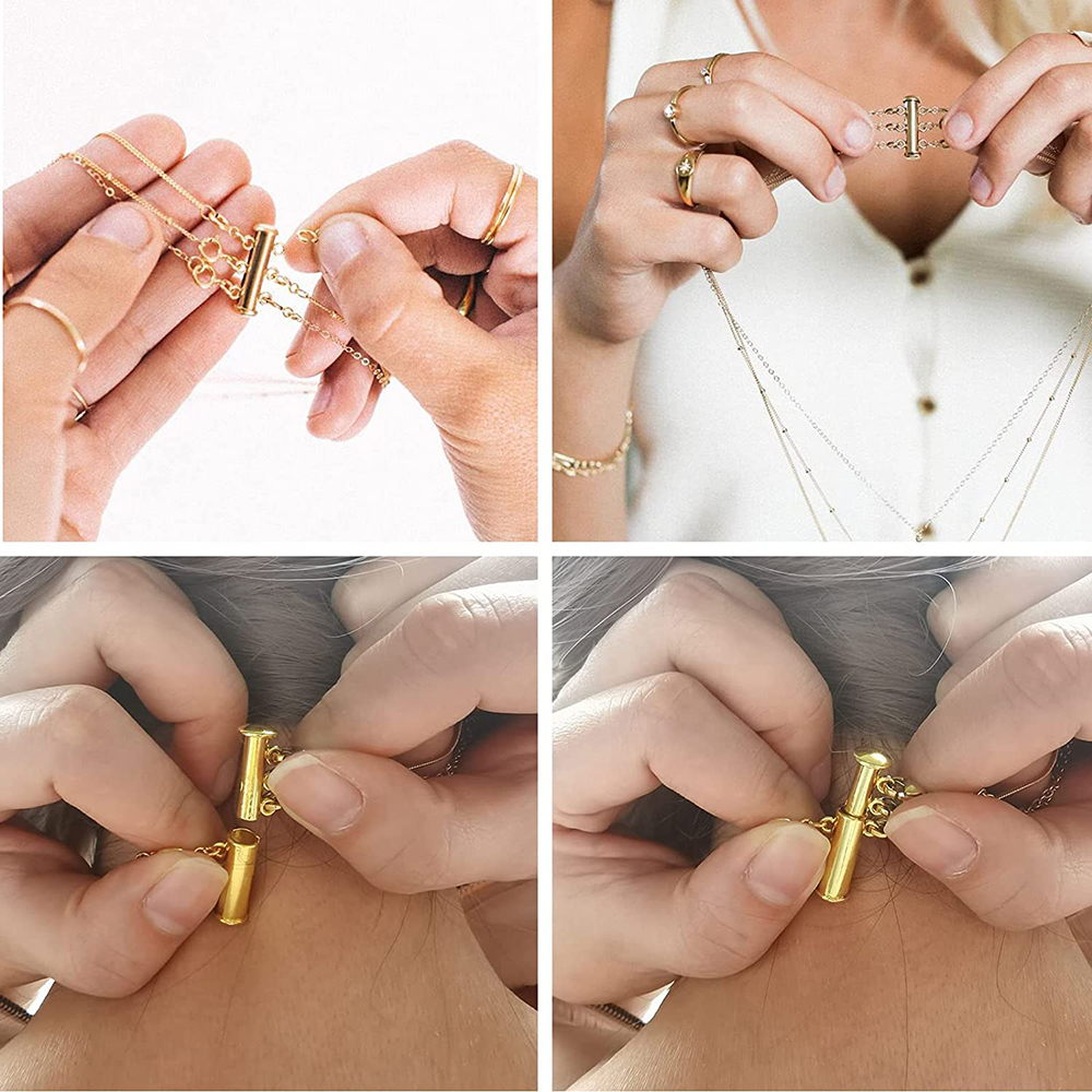 2pcs Multi Strand Necklace Lay - Jewelry Making Name บทวิจารณ์และราคา