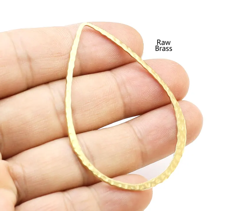 10pcs Hammered Teardrop Charm, - Jewelry Making Hammer บทวิจารณ์และราคา