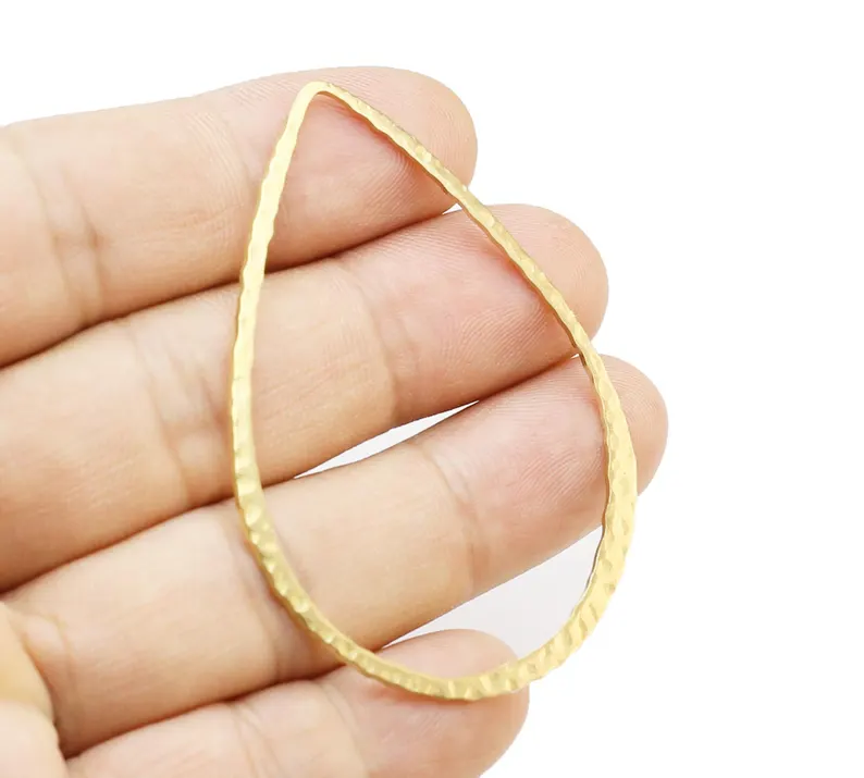 10pcs Hammered Teardrop Charm, - Jewelry Making Hammer บทวิจารณ์และราคา