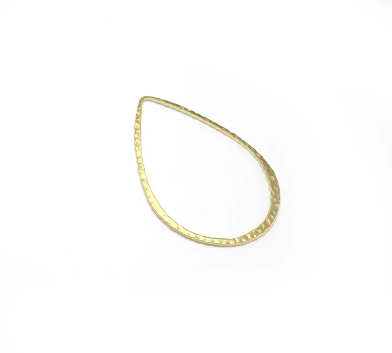 10pcs Hammered Teardrop Charm, - Jewelry Making Hammer บทวิจารณ์และราคา