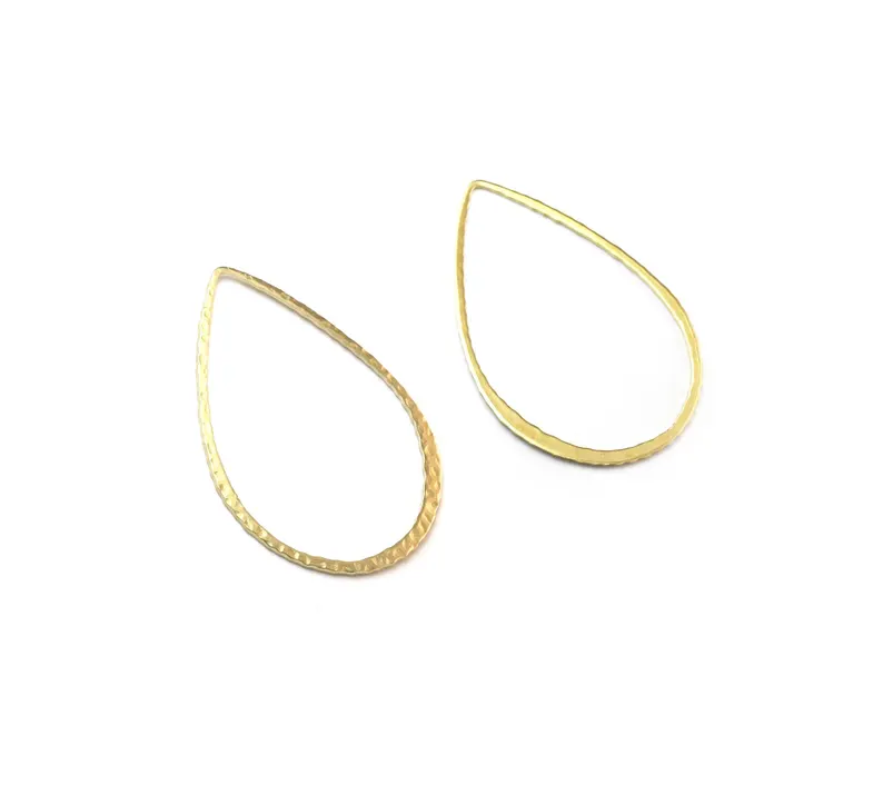 10pcs Hammered Teardrop Charm, - Jewelry Making Hammer บทวิจารณ์และราคา