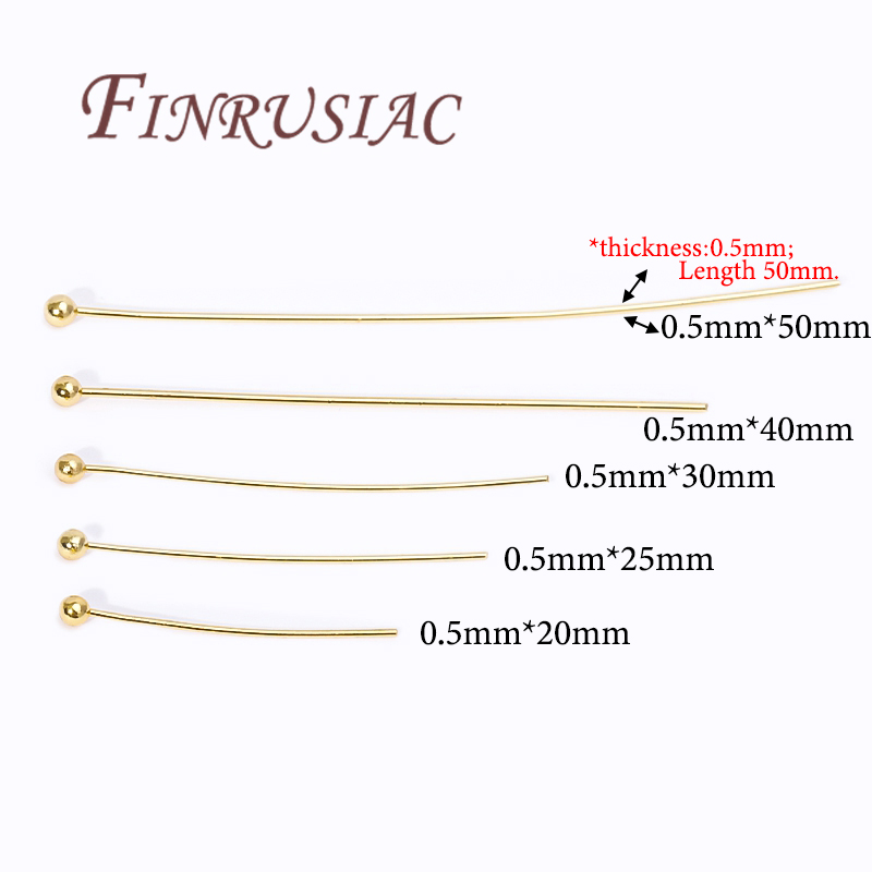 50Pcs 20-50mm Gold Plated Pins - Jewelry Making Drill บทวิจารณ์และราคา