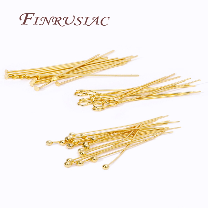 50Pcs 20-50mm Gold Plated Pins - Jewelry Making Drill บทวิจารณ์และราคา