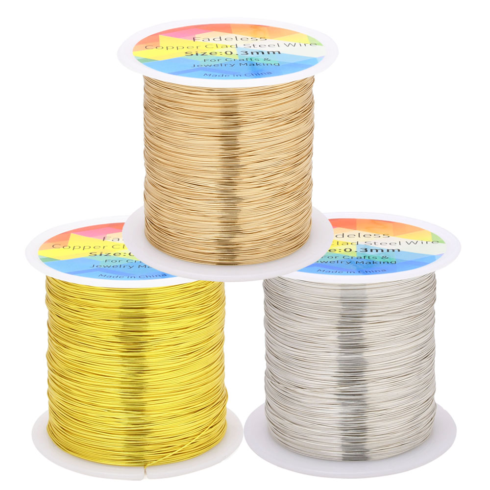 100m/328ft Fadeless Copper Cla - Jewelry Making Yarn บทวิจารณ์และราคา