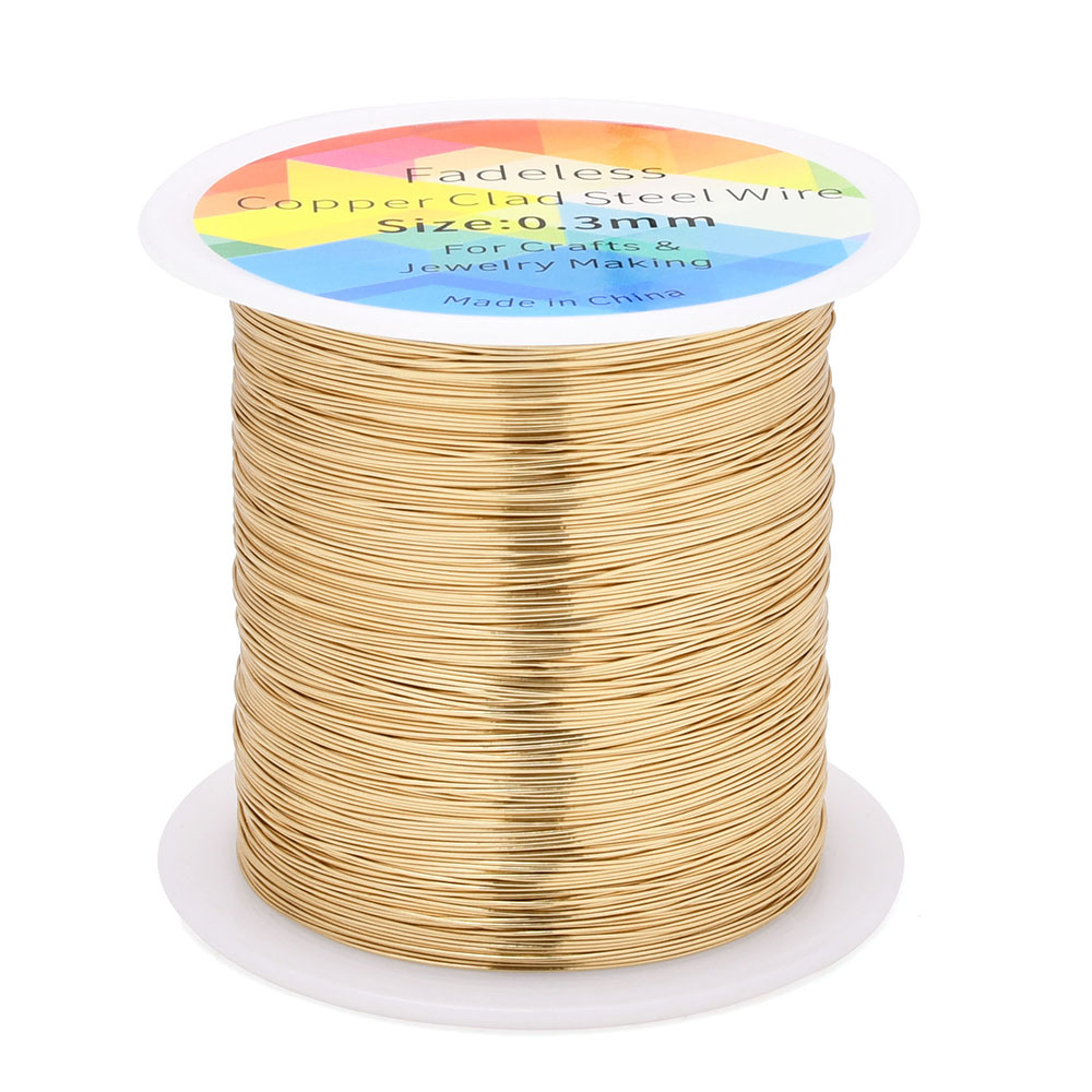 100m/328ft Fadeless Copper Cla - Jewelry Making Yarn บทวิจารณ์และราคา