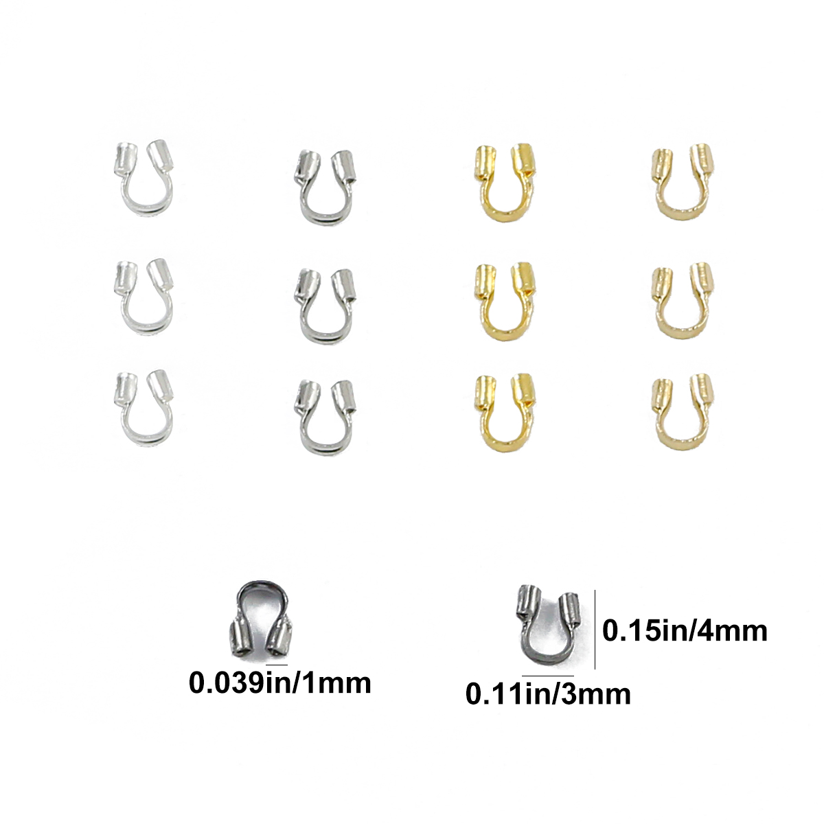 100-300pcs 3X4mm Wire Protecto - Jewelry Making Yarn บทวิจารณ์และราคา