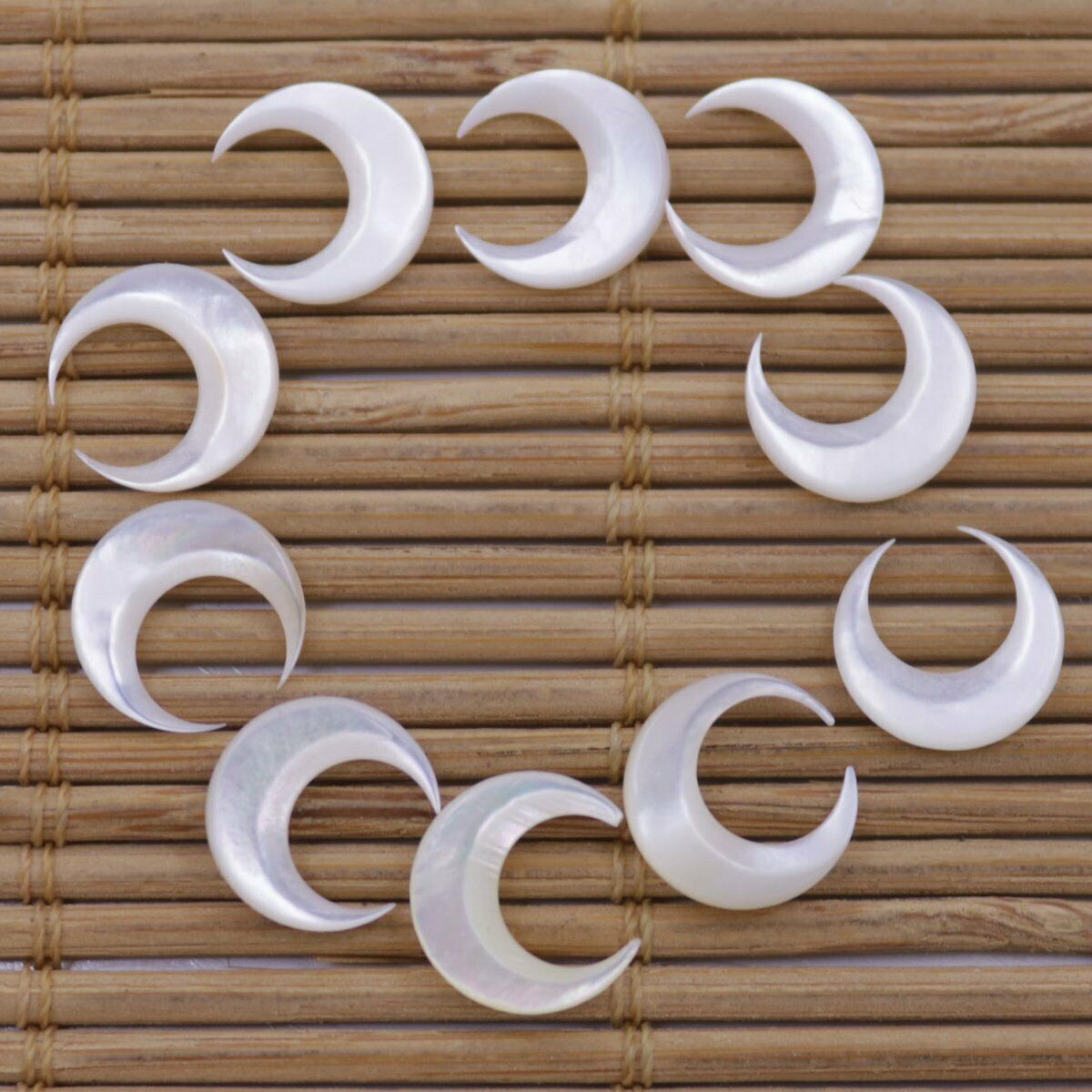 10 PCS Nail 3D Art Moon Shape  - Jewelry Making Drill บทวิจารณ์และราคา