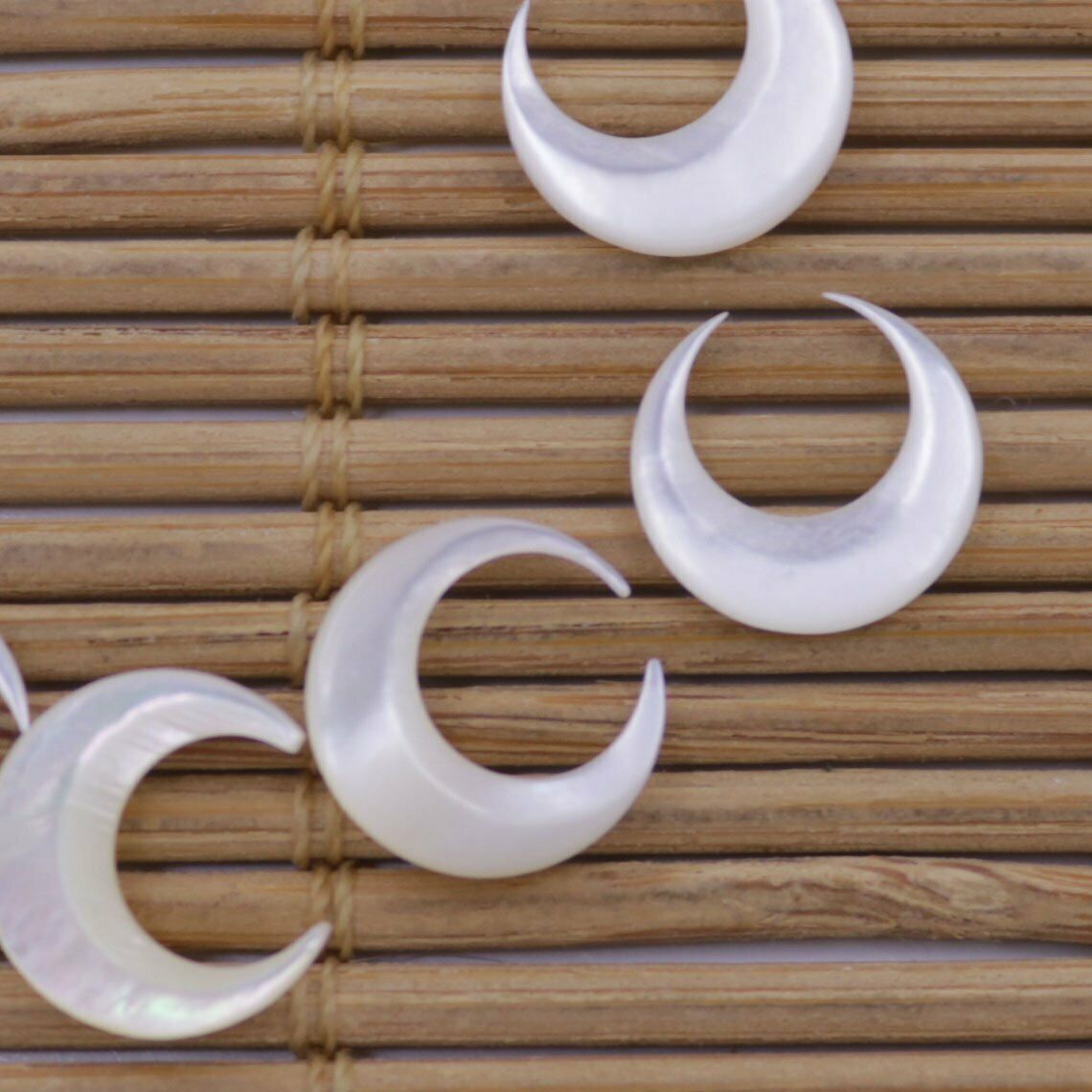 10 PCS Nail 3D Art Moon Shape  - Jewelry Making Drill บทวิจารณ์และราคา