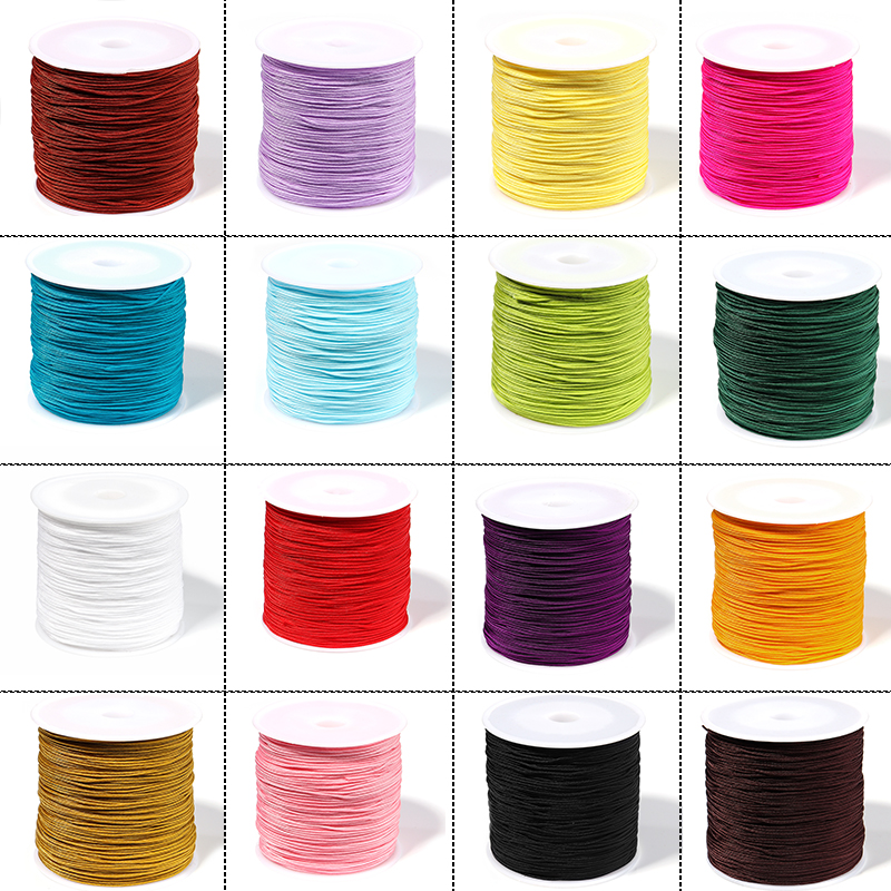 90M/Roll 0.8mm Nylon Thread Co - Jewelry Making Yarn บทวิจารณ์และราคา